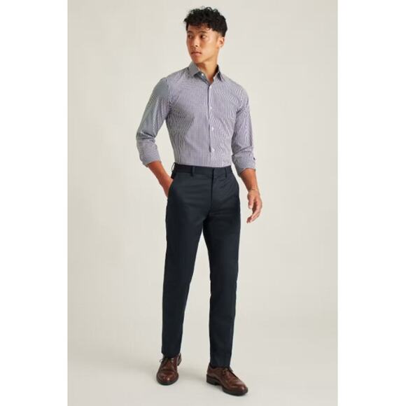 Bonobos Weekday Warrior Dress Pants Monday Blue Business Casual Career 35x30 - Picture 1 of 8